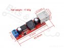 Buck converter Step Down 5V Uin:6-40V Uout:5V 3A with 2 USB connectors